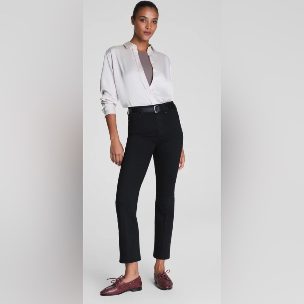 SPANX Women's Black Kick Flare Leg Jeans